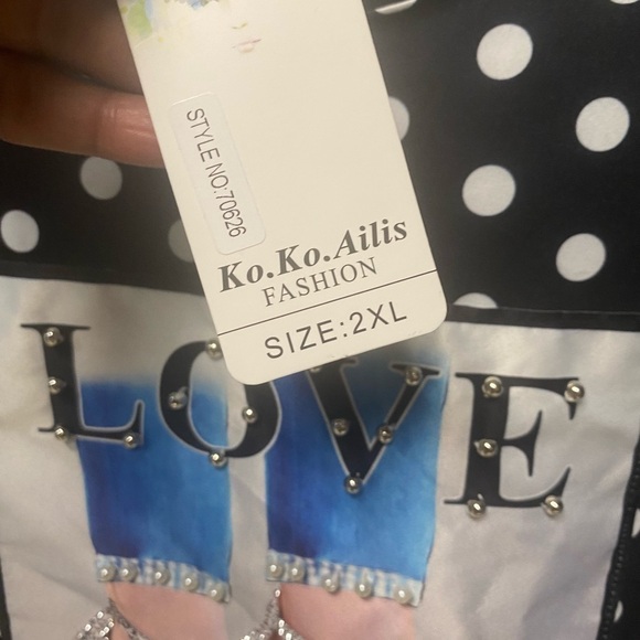 Ko.Ko. Ailis Fashion Top plus sIe 2X - Picture 5 of 11